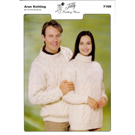 Aran Knitting Pattern 7169 10 Per Pack - Click Image to Close